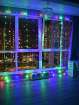 Электрогирлянда Штора Светодиодная Led с пультом, 480 лампочек, 3х3 метра, цвет: мульти, питание от сети 220В, с пультом дистанционного управления