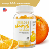 Omega 3-6-9 Gummies with vitamins 60 пастилок купить в Москве