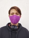 Санитарно-гигиеническая маска, хлопок, цвет: розовый, размер М купить в Москве