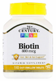 Biotin, Биотин 800 мкг купить в Москве