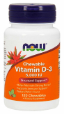 Chewable Vitamin D-3 Жевательный витамин D3 с натуральным вкусом мяты 5000 МЕ купить в Москве