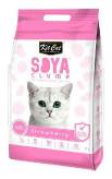 SoyaClump Soybean Litter Strawberry Кит Кэт соевый биоразлагаемый комкующийся наполнитель Клубника купить в Москве