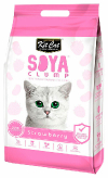 SoyaClump Soybean Litter Strawberry Кит Кэт соевый биоразлагаемый комкующийся наполнитель Клубника купить в Москве