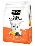 Zeolite Charcoal Citrus Blast Кит Кэт цеолитовый комкующийся наполнитель с ароматом цитруса купить в Москве