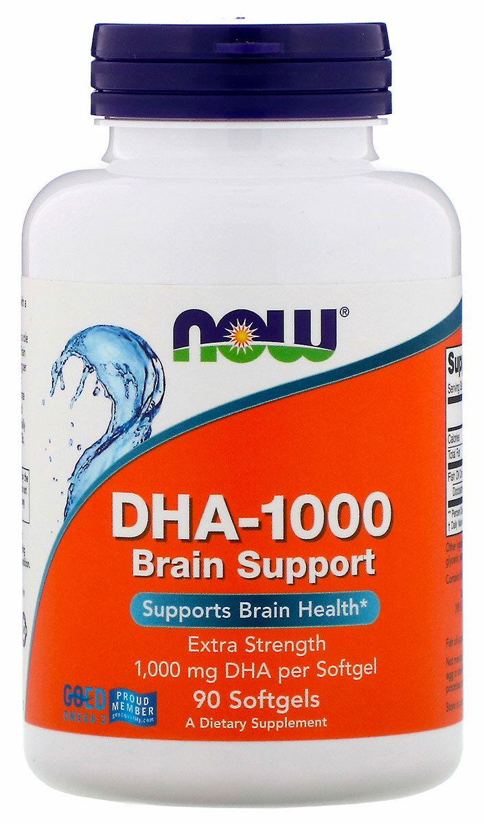 Now DHA 1000mg BRAIN SUPPORT 4 104 90