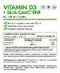 Vitamin D3 + Beta-Carotene 60 капсул купить в Москве