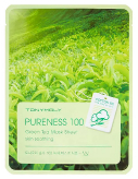 Очищающая тканевая маска для лица с экстрактом зелёного чая PURENESS 100 Green Tea Mask Sheet купить в Москве