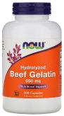 BEEF GELATIN 550mg HYDROLYZED Гидролизованный говяжий желатин 200 капсул купить в Москве