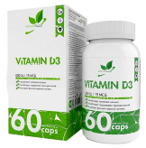 Vitamin D3 600 IU 60 капсул купить в Москве