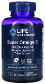 Super Omega 3 EPA/DHA Fish oil с лигнанами кунжута и экстрактом оливы, 120  капсул купить в Москве