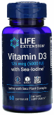 Vit D3 with Sea-Iodine™, 125 мкг (5000 IU), 60 капсул купить в Москве