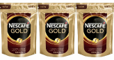 Кофе растворимый Nescafe Gold c добавлением молотого 500 г м/у 3 штуки купить в Москве