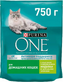 Сухой корм для взрослых кошек, живущих в домашних условиях, с высоким содержанием индейки и цельными злаками купить в Москве