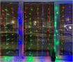 Электрогирлянда Штора Светодиодная Led, 600 лампочек, 3х3 метра, цвет: мульти, питание от сети 220В