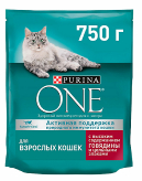 Сухой корм для взрослых кошек с высоким содержанием говядины и цельными злаками купить в Москве