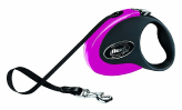 ВИА Рулетка-ремень для собак до 12кг, 3м, черно-розовая (Collection S tape 3m black/pink) купить в Москве
