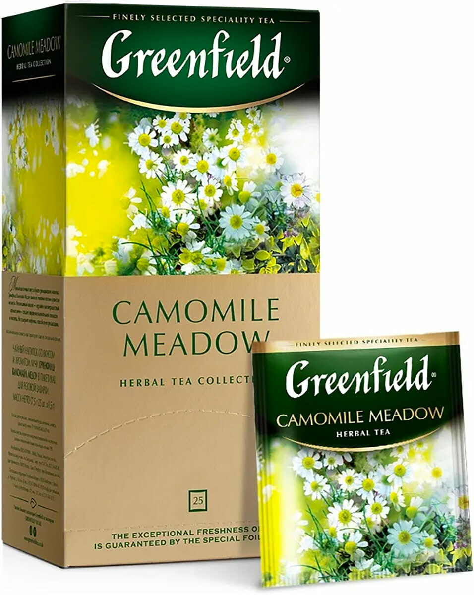 Greenfield collection. Greenfield Rich Camomile. Чай Гринфилд Камомайл Медоу 25 пак. Гринфилд Camomile Meadow. Herbal Tea Greenfield Camomile Meadow.
