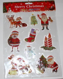 Лист с силиконовыми наклейками 3D 29х25см Дедушки морозы купить в Москве