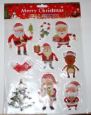 Лист с силиконовыми наклейками 3D 29х25см Дедушка мороз танцует купить в Москве