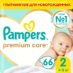 Подгузники Памперс Premium Care 2 (4-8 кг) 66 шт купить в Москве