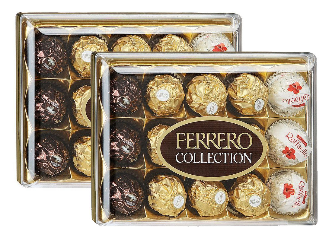 НАБОР 2х172г Конфеты Ferrero Rocher Collection 172 г купить в Москве НАБОР 2х172г Конфеты Ferrero Rocher Collection 172 г купить в Москве