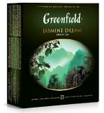Jasmine Dream зеленый ароматизированный чай в пакетиках Гринфилд, с жасмином купить в Москве