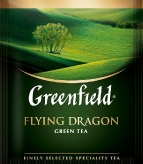 Flying Dragon зеленый чай Гринфилд в пакетиках купить в Москве