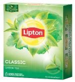 Green Tea Classic Чай Липтон Классик зеленый в пакетиках купить в Москве